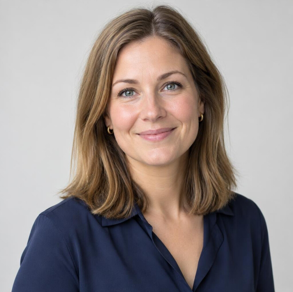 Portrait of a Norwegian woman with light brown hair